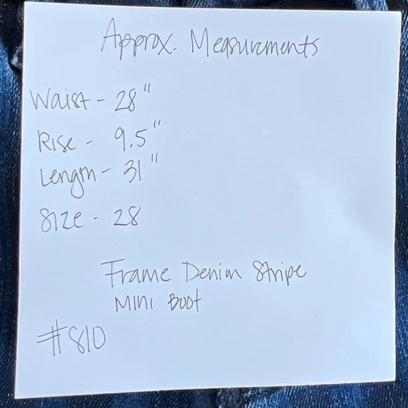 Frame Denim Habana Striped Women's Jeans Size 28 - Picture 12 of 13